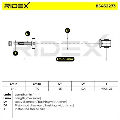 Shock Absorber RIDEX 854S2273 854S2273 - photo 8
