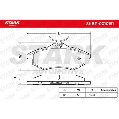 Brake Pads Set Stark SKBP-0010151 SKBP-0010151 - photo 2