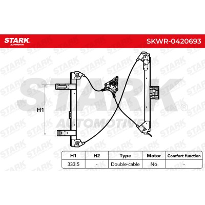 Window Regulator Stark SKWR-0420693 SKWR-0420693 - photo 7