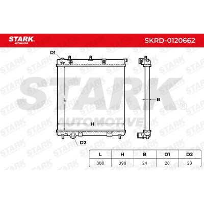 Radiator, Engine Cooling Stark SKRD-0120662 SKRD-0120662 - photo 5