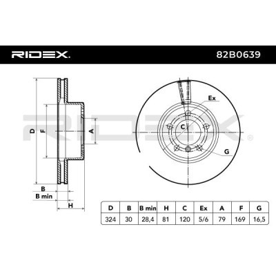 Brake Disc RIDEX 82B0639 82B0639 - photo 4