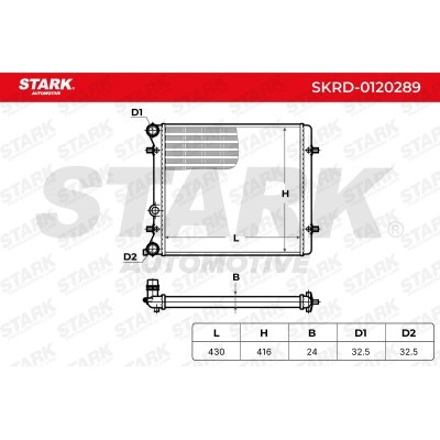 Radiator, Engine Cooling Stark SKRD-0120289 SKRD-0120289 - photo 5