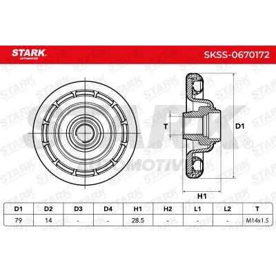 Strut Support Bearing Front Stark SKSS-0670172 SKSS-0670172 - photo 8
