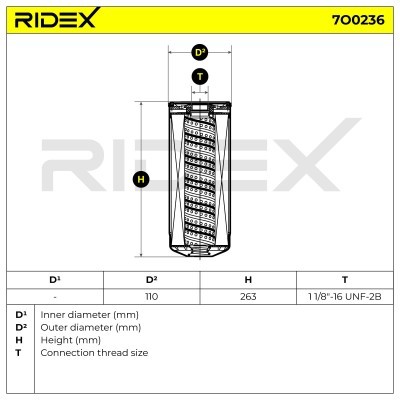 Oil Filter RIDEX 7O0236 7O0236 - photo 6
