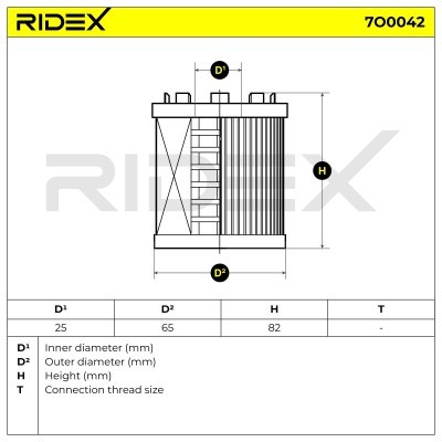 Oil Filter RIDEX 7O0042 7O0042 - photo 5