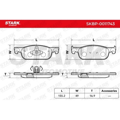 Brake Pads Set Stark SKBP-0011743 SKBP-0011743 - photo 5
