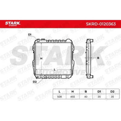 Radiator, Engine Cooling Stark SKRD-0120363 SKRD-0120363 - photo 6