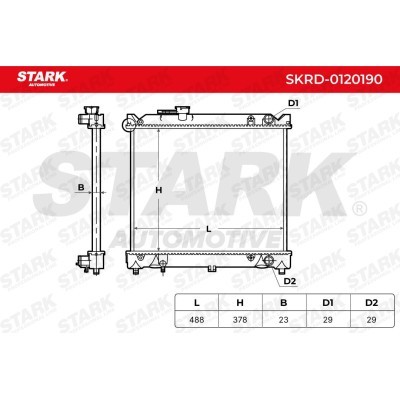 Radiator, Engine Cooling Stark SKRD-0120190 SKRD-0120190 - photo 4