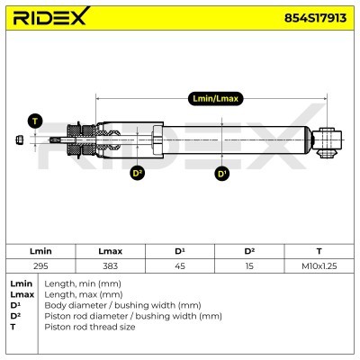 Shock Absorber RIDEX 854S17913 854S17913 - photo 8