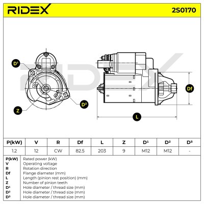 Starter RIDEX 2S0170 2S0170 - photo 7