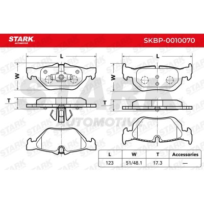 Brake Pads Set Stark SKBP-0010070 SKBP-0010070 - photo 4