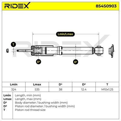 Shock Absorber RIDEX 854S0903 854S0903 - photo 9