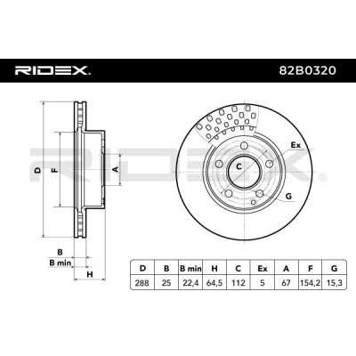 Brake Disc RIDEX 82B0320 82B0320 - photo 4