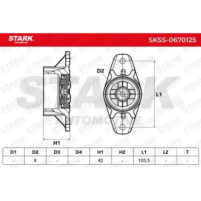 Strut Support Bearing Front Stark SKSS-0670125 SKSS-0670125 - photo 4