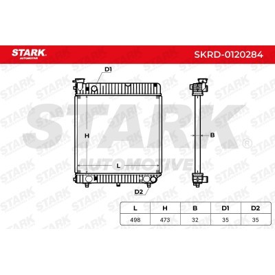 Radiator, Engine Cooling Stark SKRD-0120284 SKRD-0120284 - photo 5