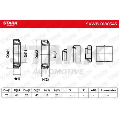 Wheel Bearing Stark SKWB-0180345 SKWB-0180345 - photo 3