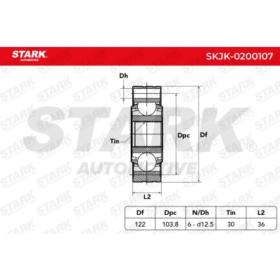 Joint Kit, Drive Shaft Stark SKJK-0200107 SKJK-0200107 - photo 7