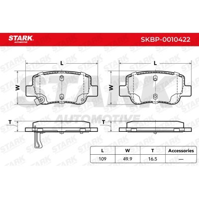 Brake Pads Set Stark SKBP-0010422 SKBP-0010422 - photo 4