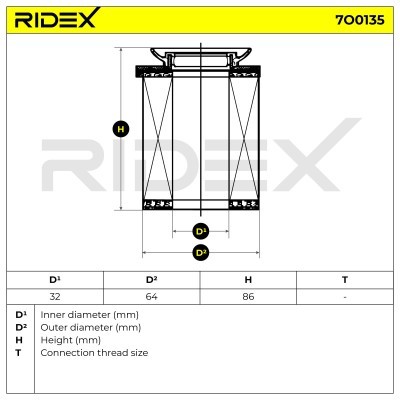 Oil Filter RIDEX 7O0135 7O0135 - photo 4