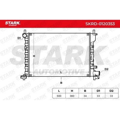 Radiator, Engine Cooling Stark SKRD-0120353 SKRD-0120353 - photo 5