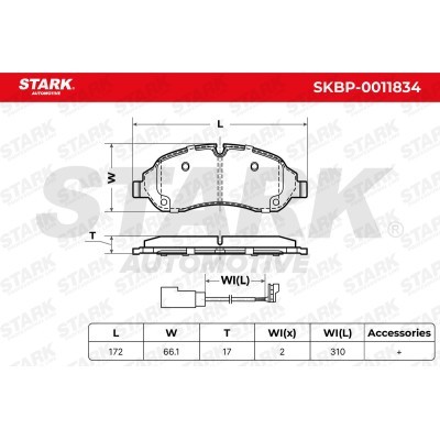 Brake Pads Set Stark SKBP-0011834 SKBP-0011834 - photo 7