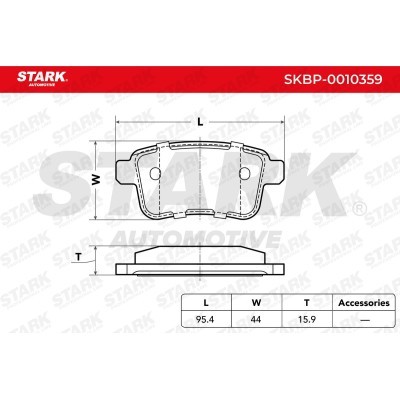 Brake Pads Set Stark SKBP-0010359 SKBP-0010359 - photo 3