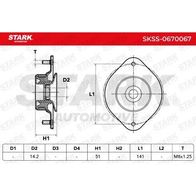 Strut Support Bearing Front Stark SKSS-0670067 SKSS-0670067 - photo 5