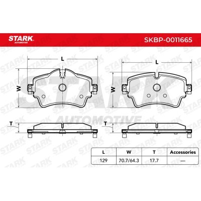 Brake Pads Set Stark SKBP-0011665 SKBP-0011665 - photo 5