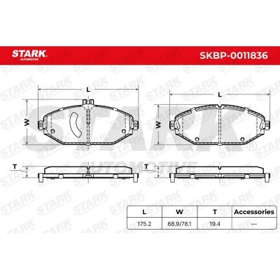 Brake Pads Set Stark SKBP-0011836 SKBP-0011836 - photo 5