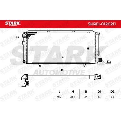 Radiator, Engine Cooling Stark SKRD-0120211 SKRD-0120211 - photo 4