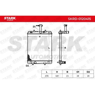 Radiator, Engine Cooling Stark SKRD-0120415 SKRD-0120415 - photo 5