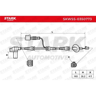ABS Sensor Stark SKWSS-0350773 SKWSS-0350773 - photo 7
