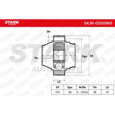 Joint Kit, Drive Shaft Stark SKJK-0200965 SKJK-0200965 - photo 6