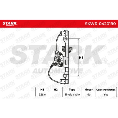 Window Regulator Stark SKWR-0420190 SKWR-0420190 - photo 8