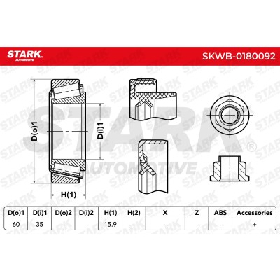 Wheel Bearing Stark SKWB-0180092 SKWB-0180092 - photo 3