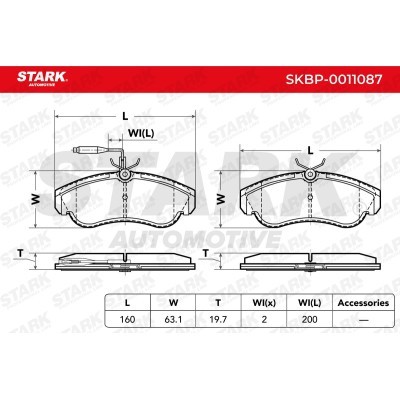 Brake Pads Set Stark SKBP-0011087 SKBP-0011087 - photo 7