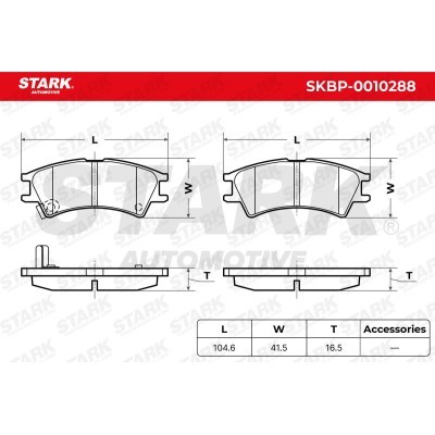 Brake Pads Set Stark SKBP-0010288 SKBP-0010288 - photo 3