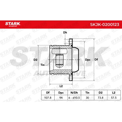 Joint Kit, Drive Shaft Stark SKJK-0200123 SKJK-0200123 - photo 8