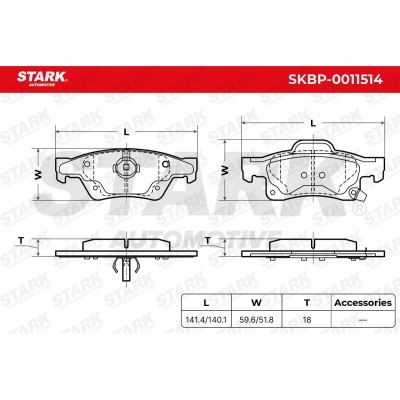 Brake Pads Set Stark SKBP-0011514 SKBP-0011514 - photo 5
