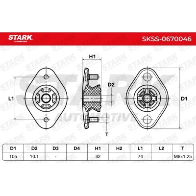 Strut Support Bearing Front Stark SKSS-0670046 SKSS-0670046 - photo 6