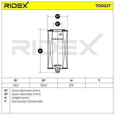 Oil Filter RIDEX 7O0227 7O0227 - photo 6