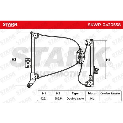 Window Regulator Stark SKWR-0420558 SKWR-0420558 - photo 6