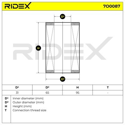 Oil Filter RIDEX 7O0087 7O0087 - photo 5
