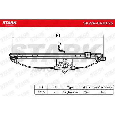 Window Regulator Stark SKWR-0420125 SKWR-0420125 - photo 6
