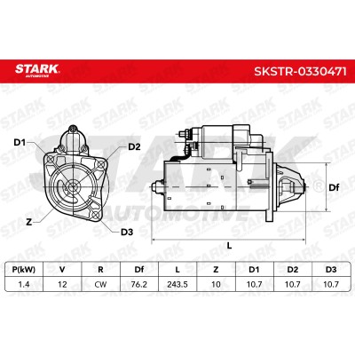 Starter Stark SKSTR-0330471 SKSTR-0330471 - photo 6