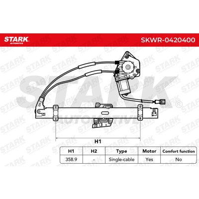 Window Regulator Stark SKWR-0420400 SKWR-0420400 - photo 5