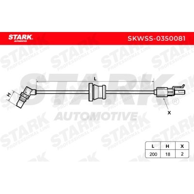 ABS Sensor Stark SKWSS-0350081 SKWSS-0350081 - photo 3