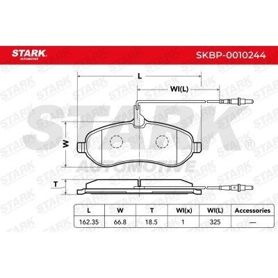 Brake Pads Set Stark SKBP-0010244 SKBP-0010244 - photo 3