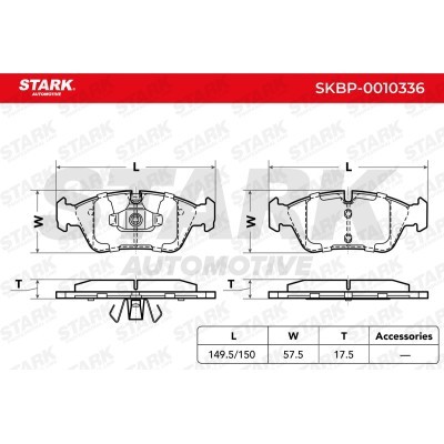 Brake Pads Set Stark SKBP-0010336 SKBP-0010336 - photo 2