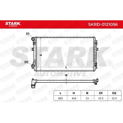 Radiator, Engine Cooling Stark SKRD-0121056 SKRD-0121056 - photo 7